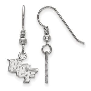 Sterling Silver Univ. of Central Florida XS (Tiny) Dangle Earrings